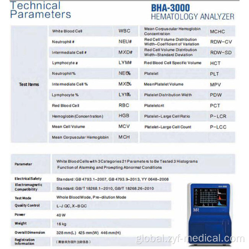 Hematology Analyzer Automated Open System Human 3-part Hematology Analyzer Manufactory